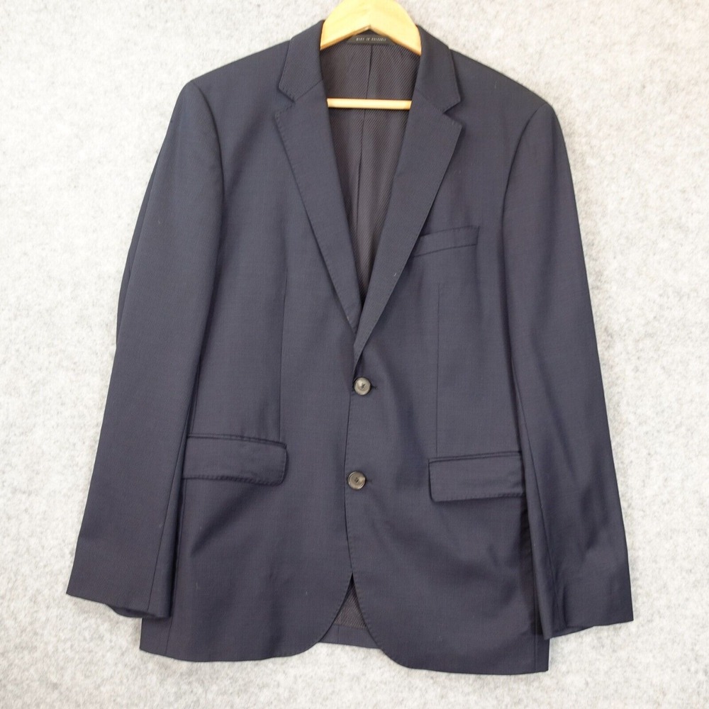 BOSS Sport Coat Mens 38R S Navy HUGO BOSS Worsted‎ Virgin Wool James Sharp $520